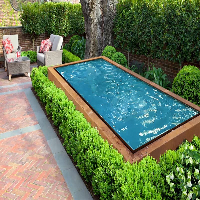 <h3>Outdoor Modern Decorative Garden Corten Steel Water Fountains </h3>
